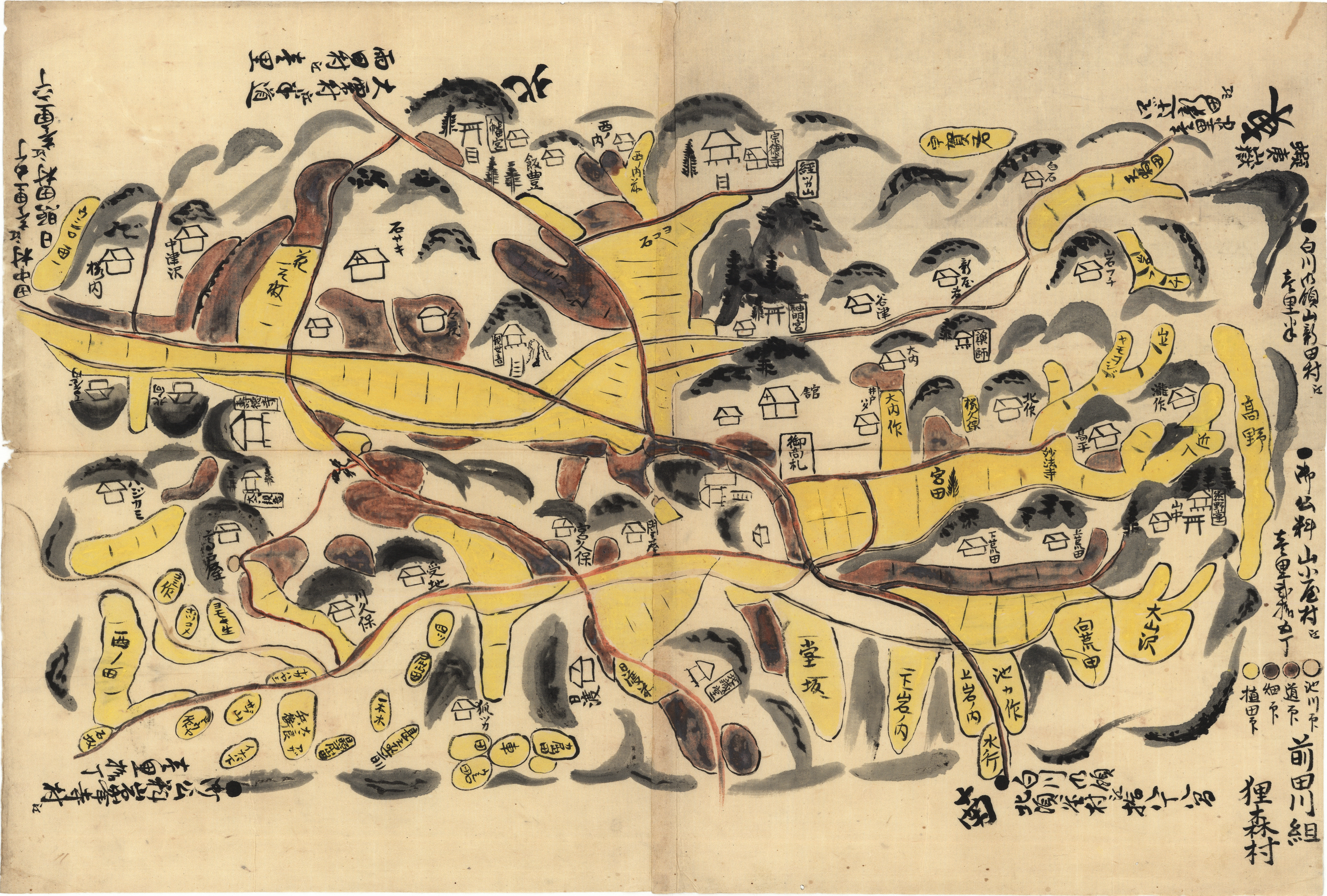 江戸時代の村絵図